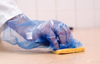 Hydra-Sponge - neutraliseeriva lahusega eelniisutatud käsn + kindad ja 500ml kott